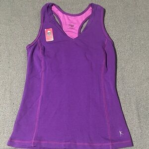 Danskin Purple Athletic Tank Top Shirt (sz:XS)